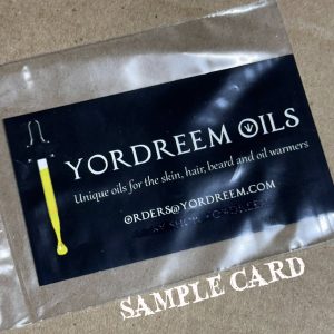 oil sample card