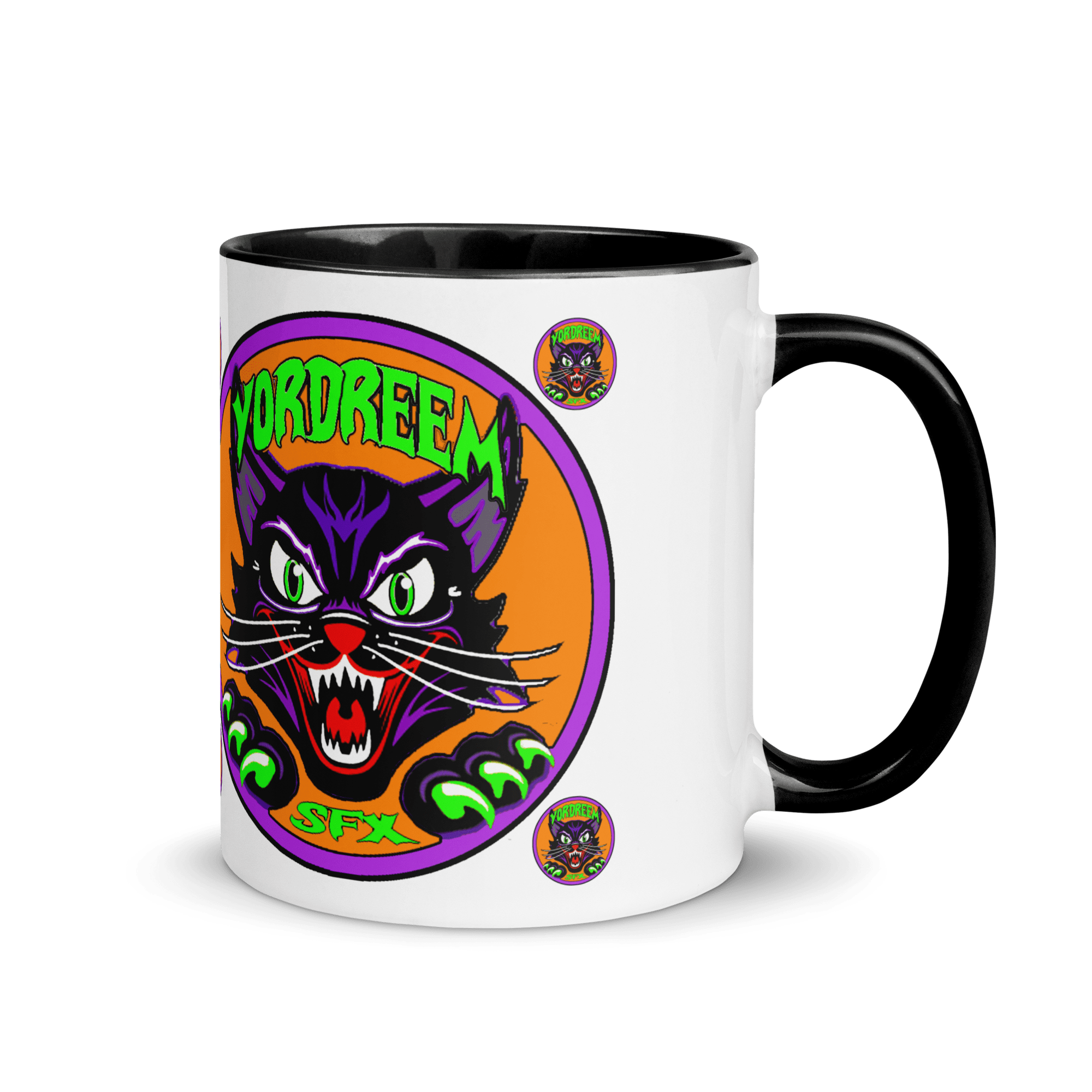 Yordreem Circle Cat logo with Color Inside - Image 2